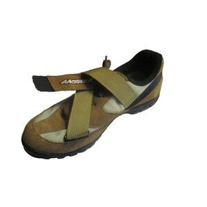 *Vintage Answer Mountain Bike Shoes Tan Suede Mesh w Adjustable Straps